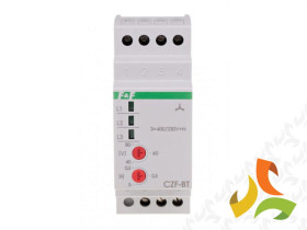 Czujnik zaniku i asymetrii faz z reg. progiem asymetrii i czasem zadziałania 3-fazowy 1P 400V+N CZF-BT F&F FILIPOWSKI
