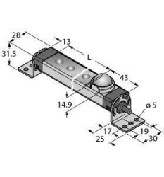 Oświetlenie LED Turck WLS28-2XW430XM biały 975 lm (D x S) 495.5 mm x 28 mm 1 szt.