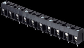 RND 205-00031 Solderable screw terminal - 10-pole, contact spacing 10 mm, 90°