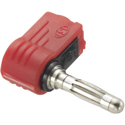 TruComponents 170643 Banana Plug, straight 4 mm Red