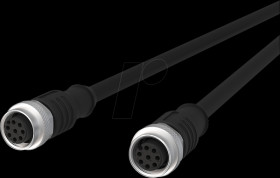 142MEA22020 Sensor cables, M12, 8-pin, coupling &gt; coupling, 2 m