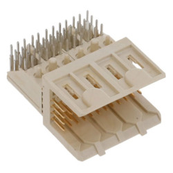 Amphenol ICC HM1L42AAP000H6PLF Metral Connector Male Shrouded 4x12 RA STB