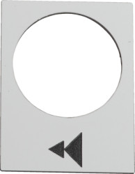 Label, for control and signal devices, ZB2BY4903