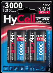 5035312 ANSMANN HyCell 2 x 3000 mAh, Mono D