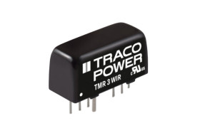 Przetwornica DC-DC, 3W, Uwe 43 → 160 V dc, Uwy ±12V dc, Iwy ±125mA Tak, TRACOPOWER