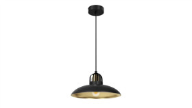 Lampa Wisząca Felix Black/Gold 1Xe27 Mlp8906 Milagro