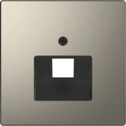 Merten Płytka centralna gniazda.RJ45 ukośnego D-Life nikiel MTN4521-6050