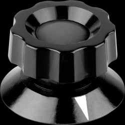 475.61 Knob, øA 38 mm, ød 6 mm, black