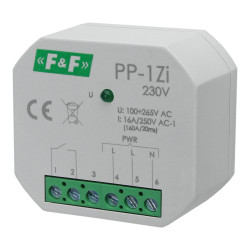 Przekaźnik elektromagnetyczny PP-1Zi 230V 16A 1xNO do puszki F&F PP-1ZI-230V