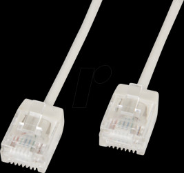 21154400 Patch cable Cat.6a UTP grey 0,5 m