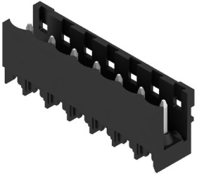 Pin header, 7 pole, pitch 5 mm, straight, black, 1796530000