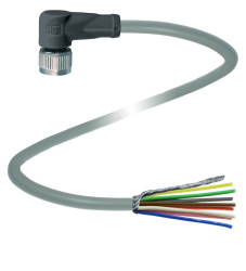 Pepperl+Fuchs 316070 Złącze konfekcjonowane czujnika/aktuatora V19-W-2M-PUR-ABG, piny: 8, 2 m, 1 szt.