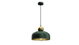 Lampa Wisząca Harald Gold/Green 1Xe27 Mlp7694 Milagro