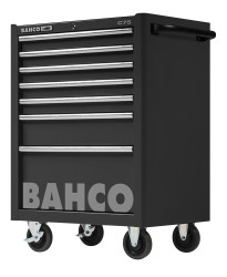 Wózek na narzędzia, na kółkach, 7-szufladowa, 763 x 501 x 956mm, materiał: Lita stal, Bahco