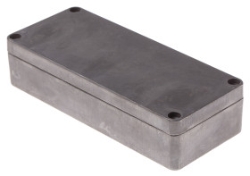 Obudowa Aluminium odlewane szerokość zew. 64 mm długość zew. 150 mm wys. zew. 34 mm RS PRO IP66 Srebrny