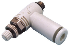 Szybki zawór wydechowy M5 męskie 1 MPa rura: 4mm SMC