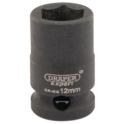 Draper Expert 06871 Expert 12mm 3/8&quot; Square Drive Hi-Torq&#xAE; 6 Point Impact Socket
