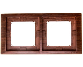 Simon Basic Neos Ramka podwójna IP44 dębowy BMRC2B/051