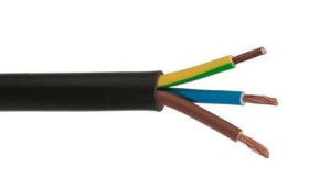 Przewód mieszkaniowy H03VV-F (OMY) 3x1 żo czarny /25m/