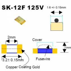 Bezpiecznik SMD-1206 0.5A 125V SK-12F0.5A
