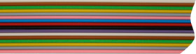 Ribbon cable, 5 pole, pitch 1.27 mm, 0.14 mm², AWG 26, PVC, FBL 05P AWG26 DIN47100