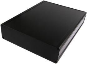 Obudowa radiatora Aluminium wytłaczane szerokość zew. 300 mm długość zew. 400 mm wys. zew. 86 mm RS PRO IP40 Czarny
