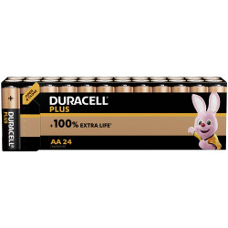 Duracell Plus MN1500B24 AA Alkaline Batteries - Pack of 24
