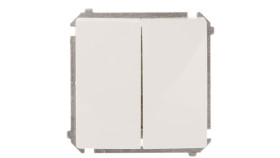 Simon Basic Łącznik Schodowy Podwójny Z Podświetleniem Biały Bmw6/2L.01/11