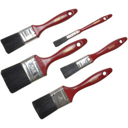 Stanley STPPIS5Z Decor Paint Brush Set of 5 - 12, 25, 37, 50 &#x2B; 62mm