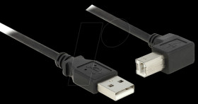 84810 Cable USB 2.0 Type-A male > USB 2.0 Type-B male angled 1.5 m bla