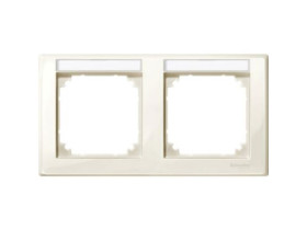 MERTEN M-SMART Ramka 2 podwójna pozioma z polem opisowym kremowy MTN471244 SCHNEIDER ELECTRIC