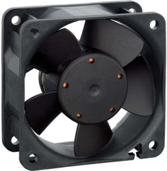 DC axial fan, 24 V, 60 x 60 x 25 mm, 43 m³/h, 37 dB, ball bearing, ebm-papst 614 NH
