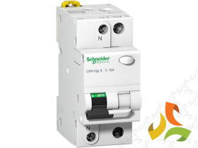 Wyłącznik różnicowoprądowy z członem nadprądowym C 10A 1P+N 30mA typ AC DPNVigiK-C10-30-AC Acti9 A9D20610 SCHNEIDER ELECTRIC