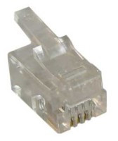 TPLUG-4P4C/2 Wtyk telefoniczny, modularny typu PLUG (RJ-9) -kpl. 2 szt