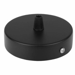 Maskownica do sufitu 80x25mm czarna do kabla w oplocie i lamp metalowa podsufitka