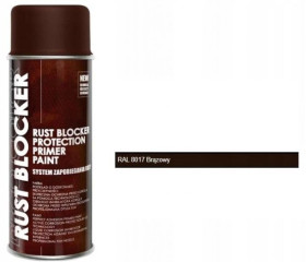 Farba do metalu na rdze brązowa RAL 8017 RUST BLOCKER BRĄZ