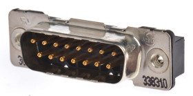 Złącze D-Sub 15-pinowe Męski Proste Przewlekany raster 2.74mm Złoto na niklu