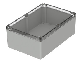 Obudowa Poliwęglan szerokość zew. 160,3 mm długość zew. 240,3 mm wys. zew. 90 mm Bopla IP65 Jasnoszary