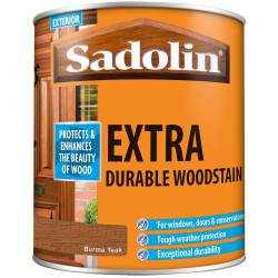 Sadolin 5028551 Extra Durable Woodstain Burma Teak 1 litre