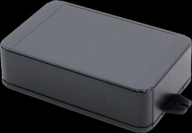 ABS enclosure, (L x W x H) 125 x 80 x 35 mm, black (RAL 9005), IP54, RL6215-FBK