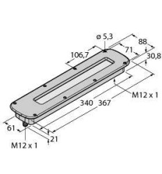 Oświetlenie LED Turck WLC60CW340FAR biały 1300 lm (D x S) 367 mm x 88 mm 1 szt.