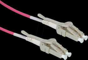 21158870 LWL patch cable, LC simplex, OM4, 50/125 µm, purple, 0.5 m