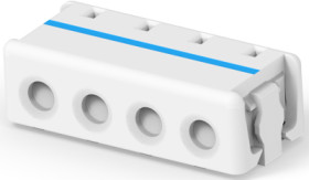 Connector, 4 pole, pitch 0.16 mm, straight, natural, 1-2106003-4