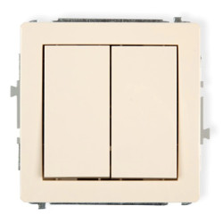 DECO Przycisk świecznikowy beżowy 1DWP-44.1