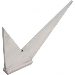 EQUERRE DOUBLE ONGLET A CHAPEAU 100 MM