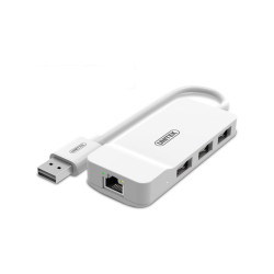 HUB USB 2.0 3-port + Ethernet Fast UNITEK Y-1470