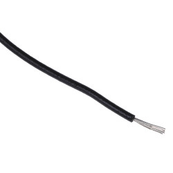 Przewód montażowy 0,33 mm² Czarny Alpha Wire MPPE 22 AWG 600 V dł. 30m 7/0,25 mm +105°C CE, CSA, UL