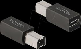 65839 USB 2.0 Adapter, B Male &gt; C Female, Black