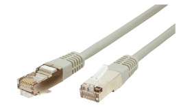 Kabel Ethernet Cat5e długość 1m Z zakończeniem Roline PVC