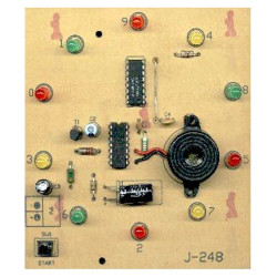 J-248 Mini ruletka, 10 LED w okręgu, zabawka, zasilanie 9V